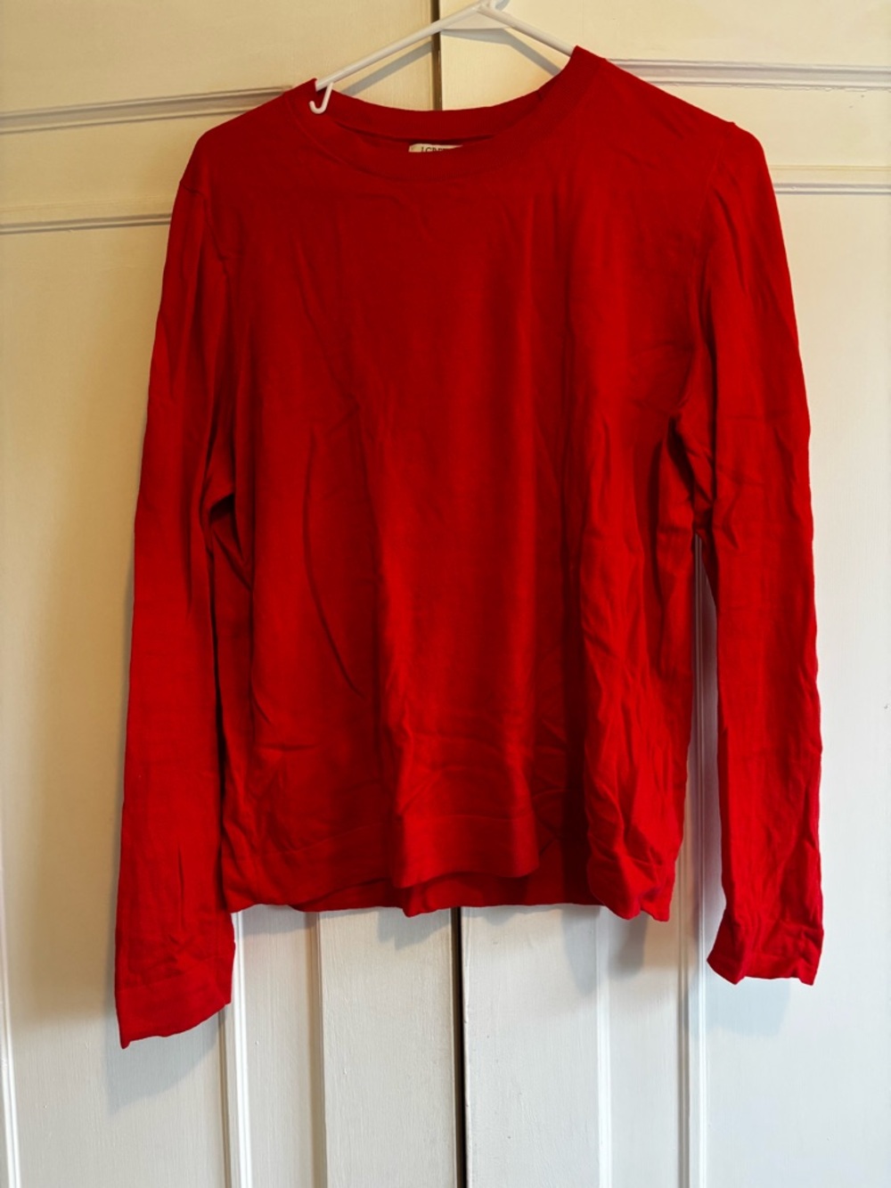 J. Crew Red Long Sleeve Crewneck